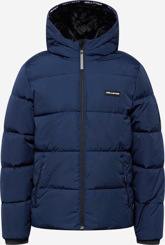 HOLLISTER Winterjas in Blauw: voorkant