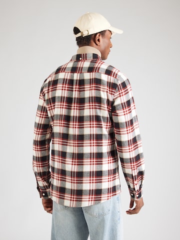 Barbour - Regular Fit Camisa 'Fallbay' em vermelho