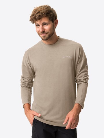 VAUDE Funktionsshirt 'Yaras' in Beige: predná strana