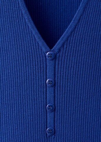 MANGO Gebreide top 'LANITA' in Blauw