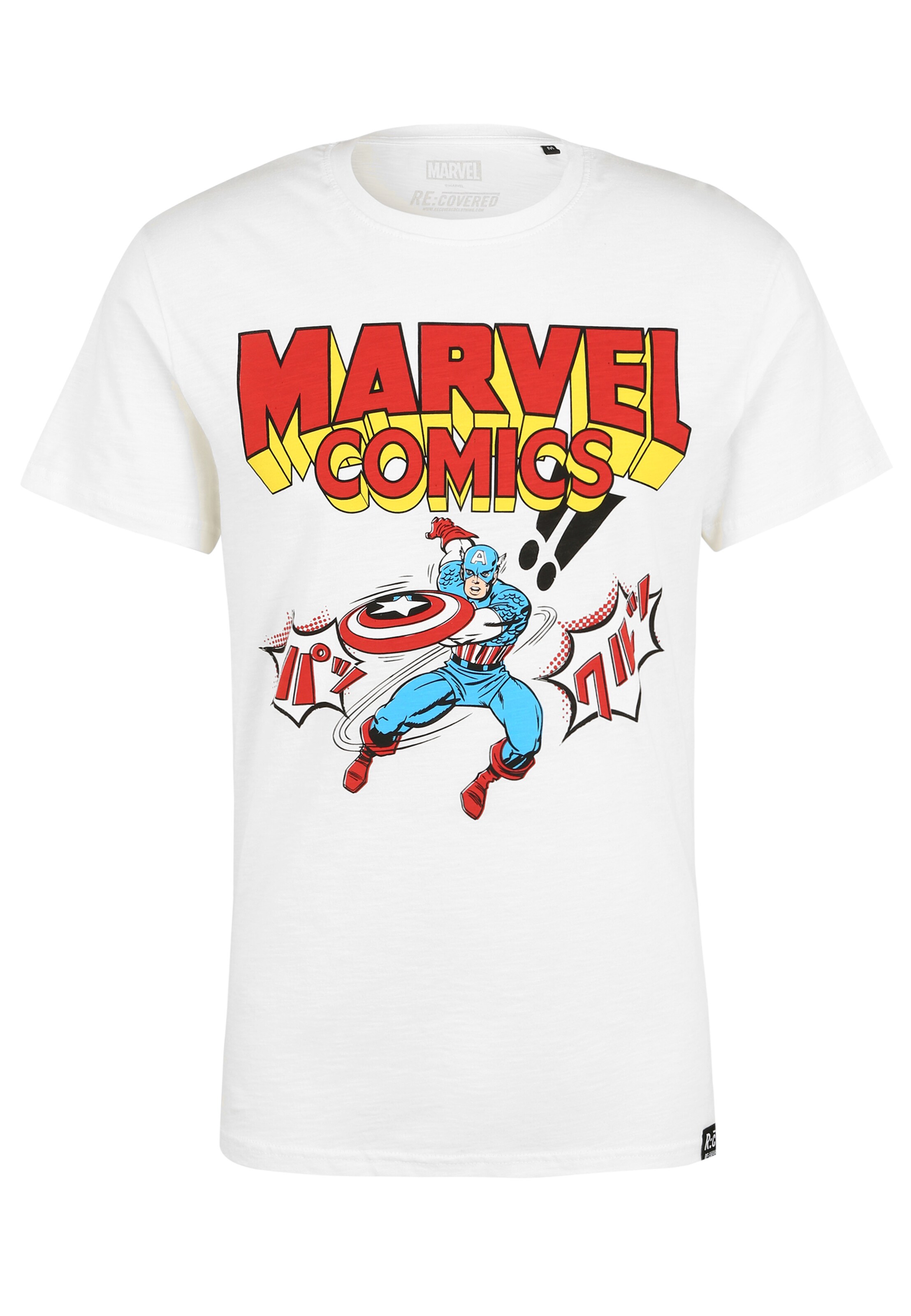 Recovered Shirt 'Marvel Comics Captain America Japan' in White, Item view