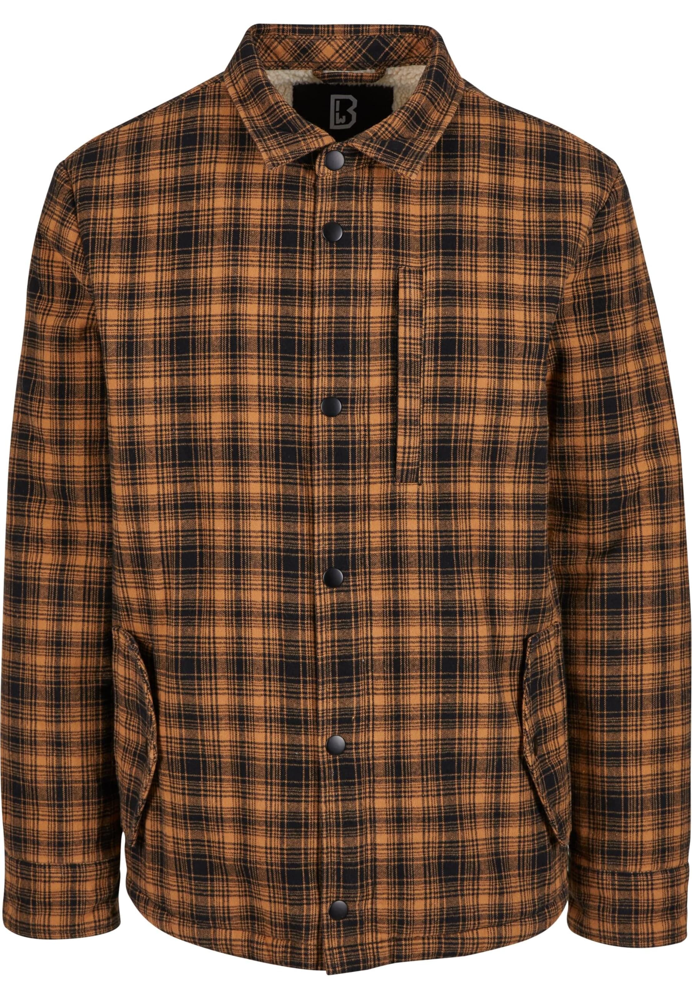 Brandit Regular fit Between-season jacket in Brown: front