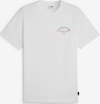 PUMA T-Shirt 'Pizza' en vert clair / rouge clair / blanc, Vue avec produit