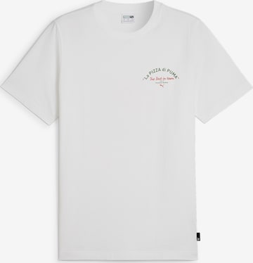 PUMA - Camisa 'Pizza' em branco: frente