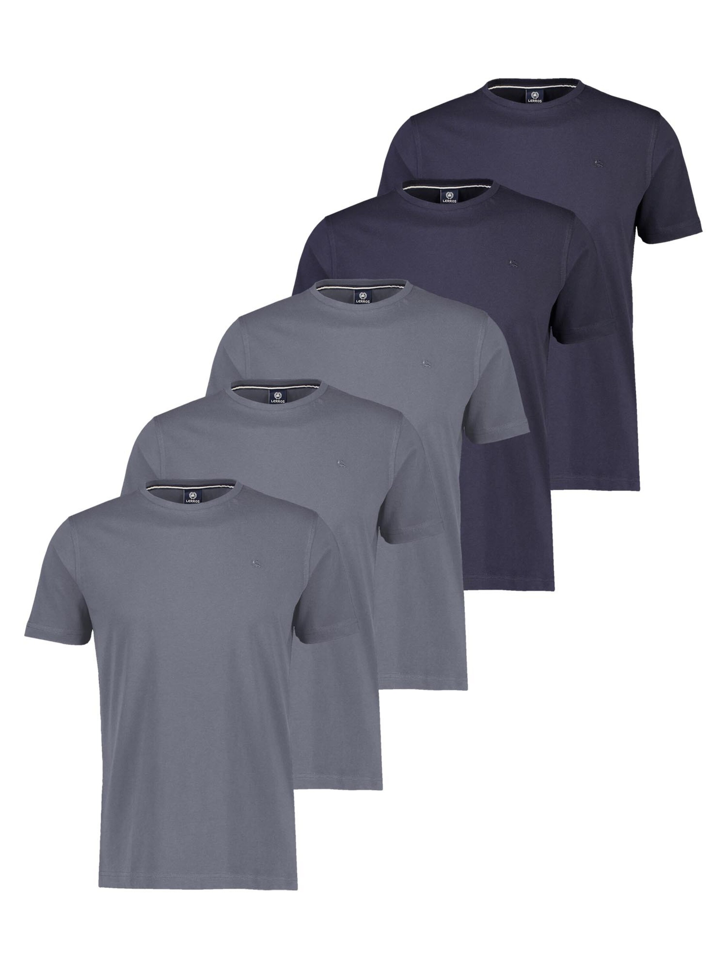 LERROS Shirt 'Basic' in Grijs: voorkant
