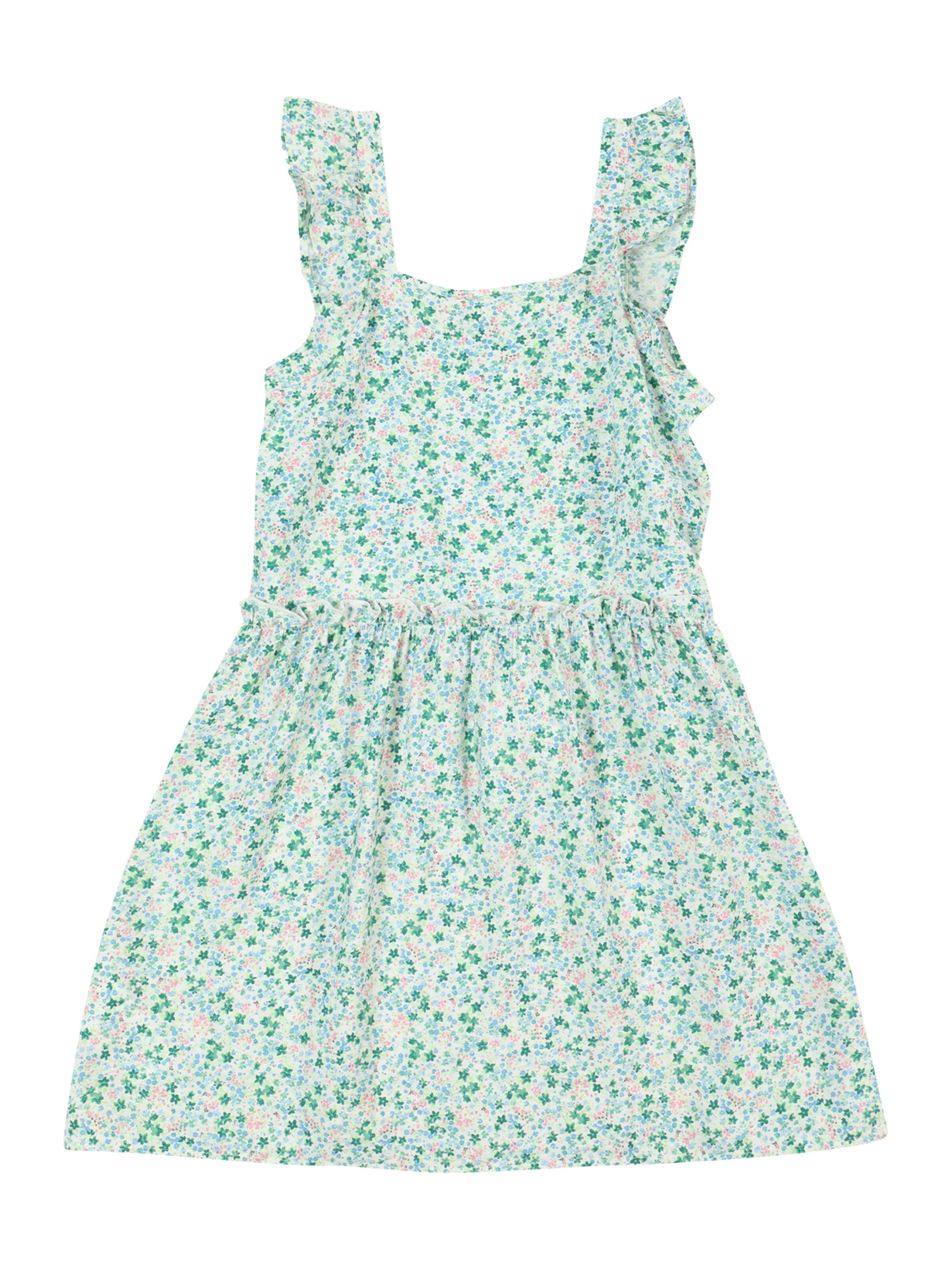 Vero Moda Girl Kleit 'VMIRIS DITSY', värv roheline