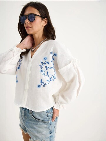 Chemisier Bianco Lucci en blanc