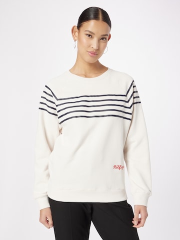 TOMMY HILFIGER Sweatshirt in Weiß: predná strana