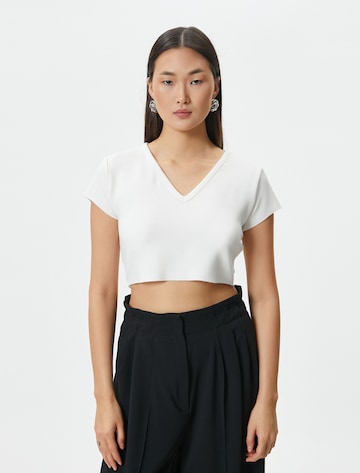 Koton Shirt in Wit: voorkant