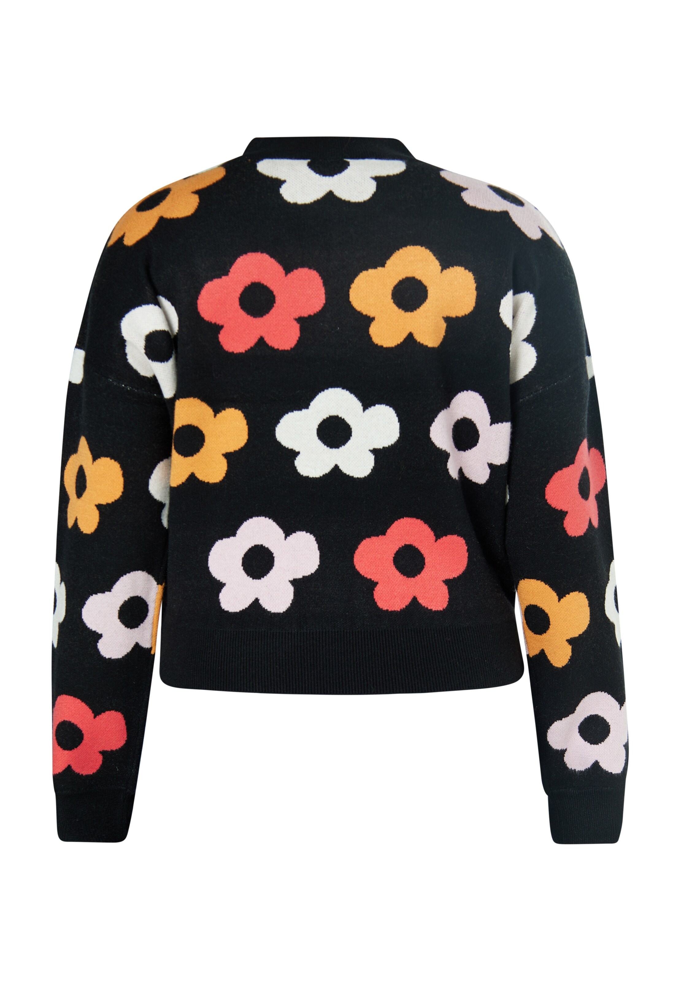 swirly Pulover | črna barva