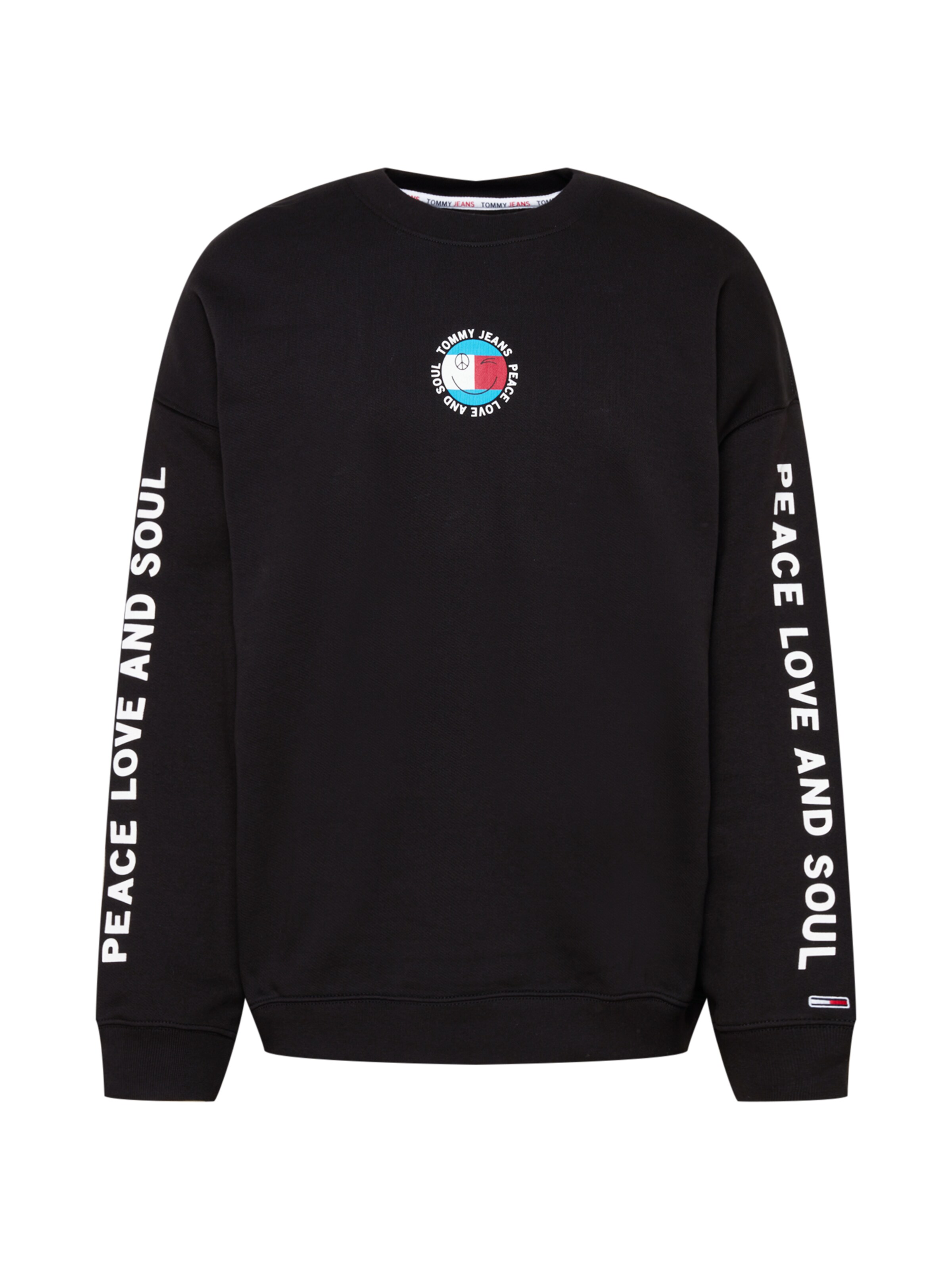 Tommy Jeans Sweatshirt in Black / White, Item view