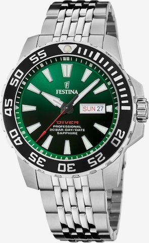 Montre à affichage analogique FESTINA en vert : devant