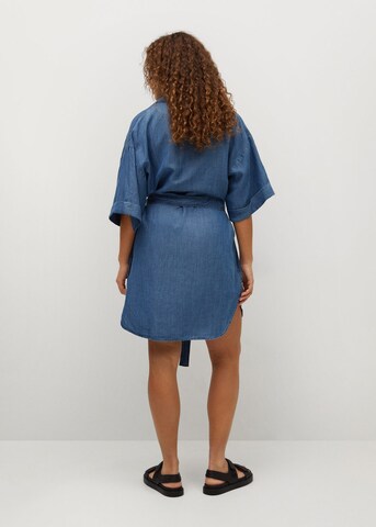 MANGO Jurk 'Ucla' in Blauw