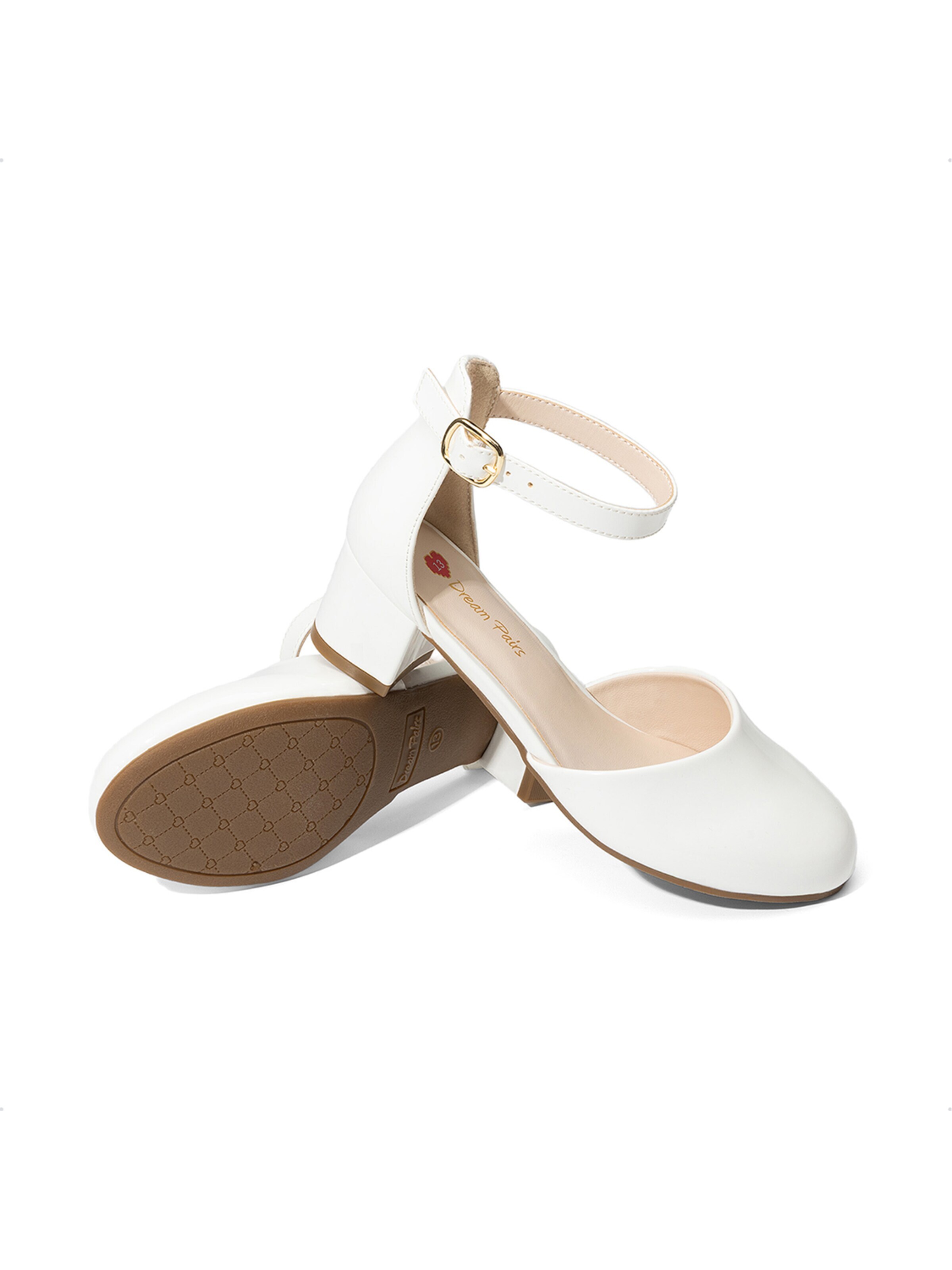Ballerines 'DREAM PAIRS Prinzessin Schuhe  Mädchen Stöckelschuhe Kinder Ballerinas' Dream Pairs en blanc