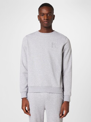 Sweat-shirt Karl Lagerfeld en gris : devant