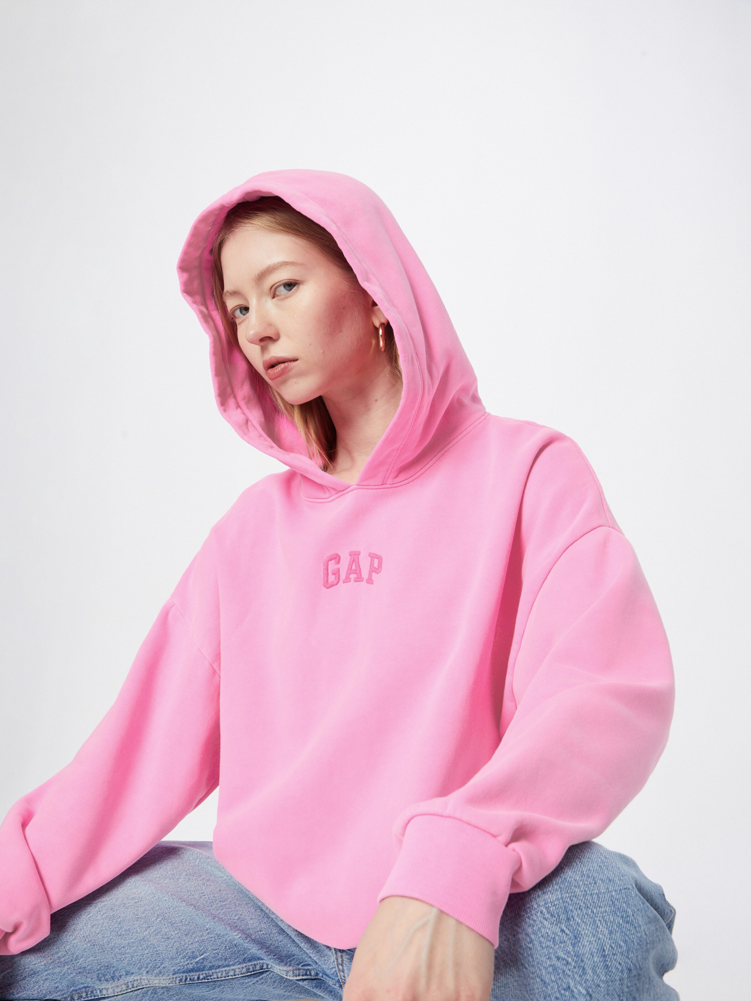 gap neon pink sweatshirt