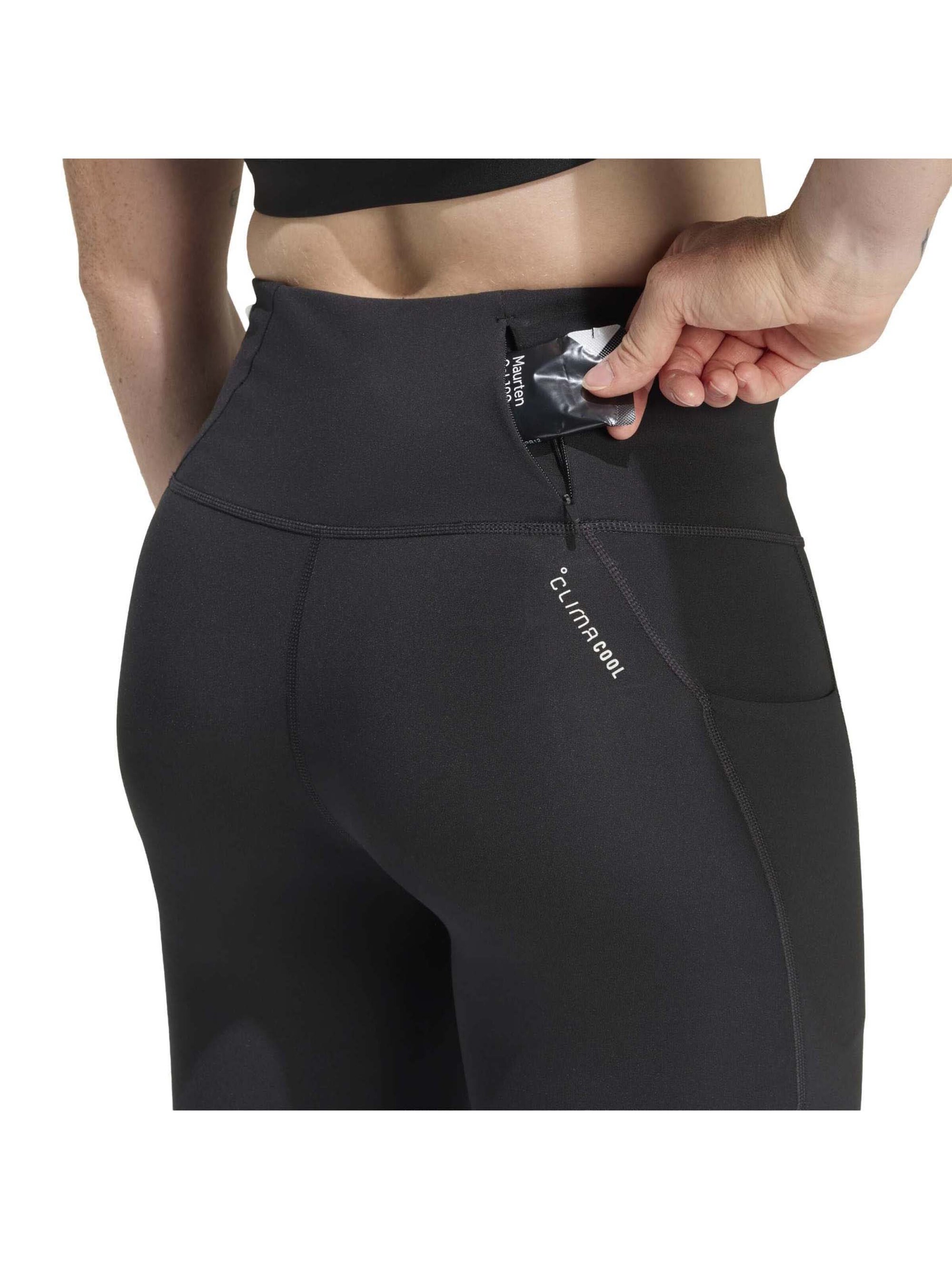 Skinny Pantalon de sport 'ADI365 3S 1/1 L' ADIDAS SPORTSWEAR en noir