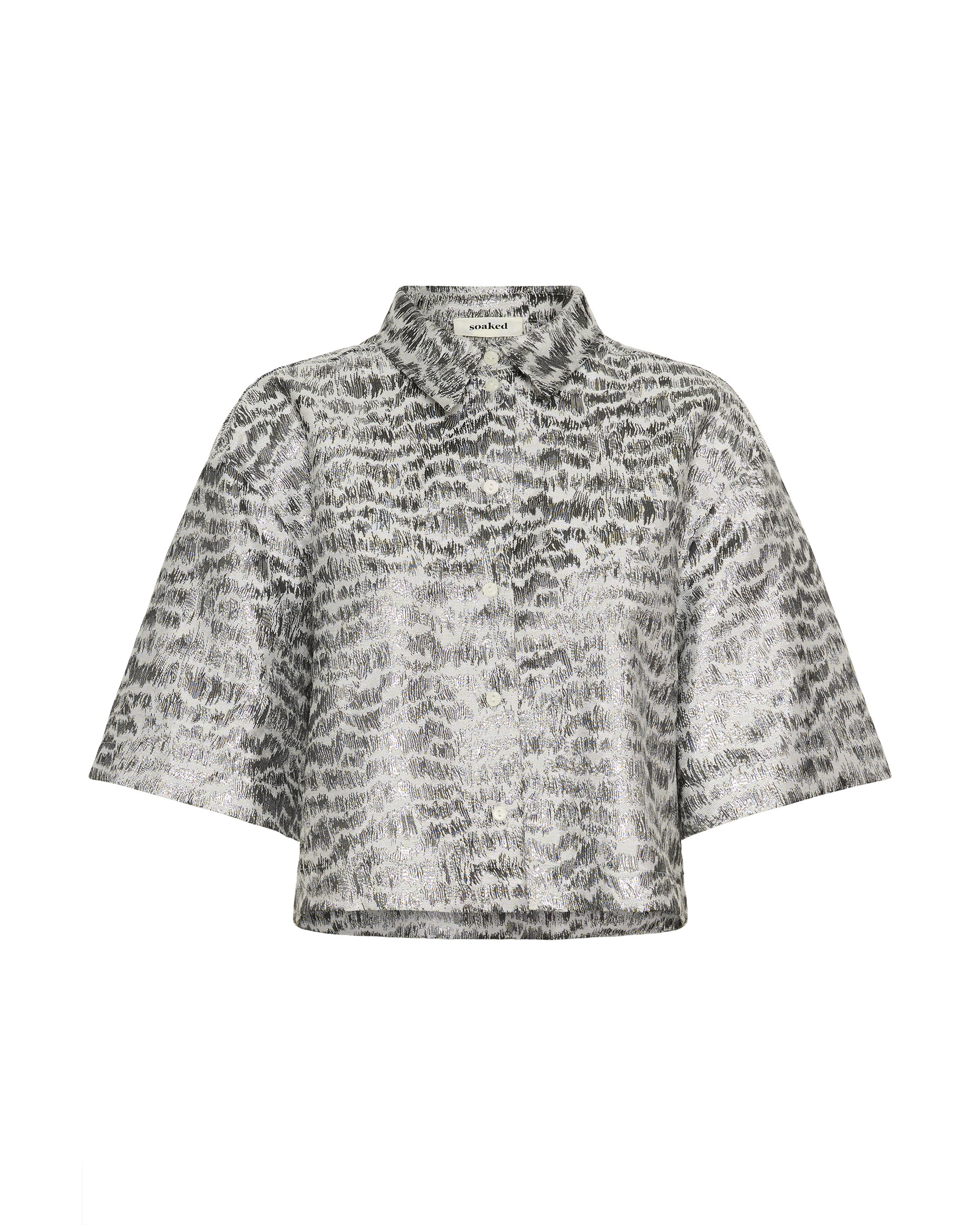 SOAKED IN LUXURY Shirt in Grey: front
