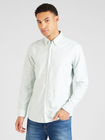 BOSS Regular fit Button Up Shirt 'Rickert' in Blue: front