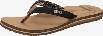 REEF T-Bar Sandals 'Cushion Sands' in Brown: front