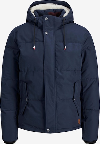 JACK & JONES Winterjas 'Timo' in Blauw: voorkant