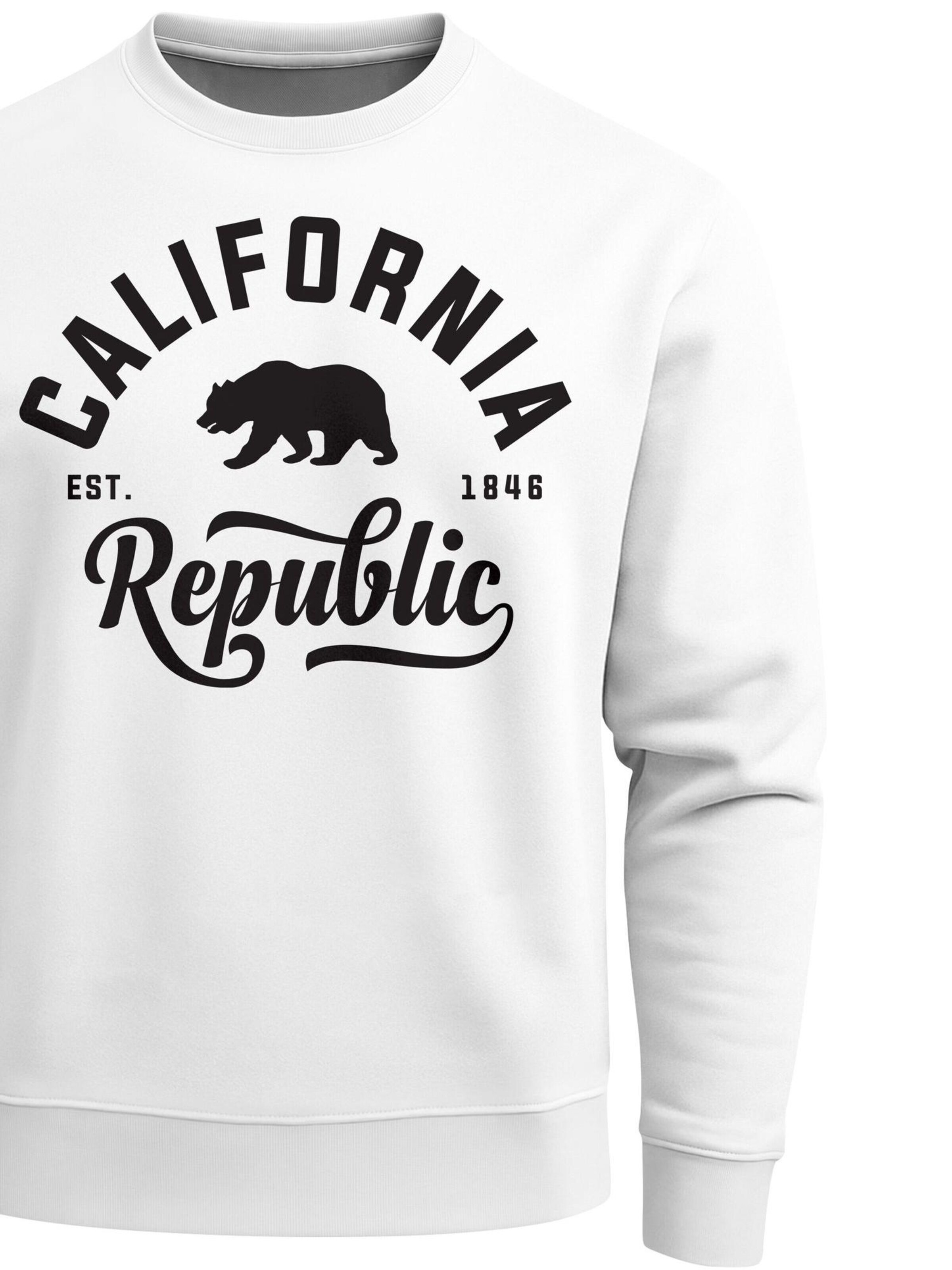 Neverless Sweatshirt 'California' in White