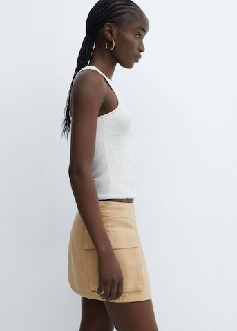 MANGO Skirt 'Danna' in Brown