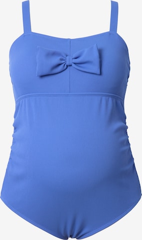 Ulla Popken Swimsuit in Blue: front