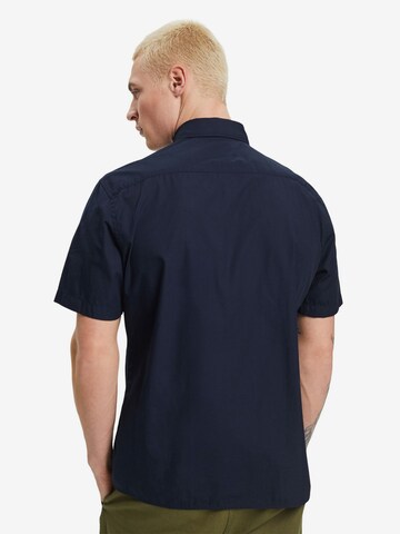 ESPRIT Slim fit Button Up Shirt in Blue