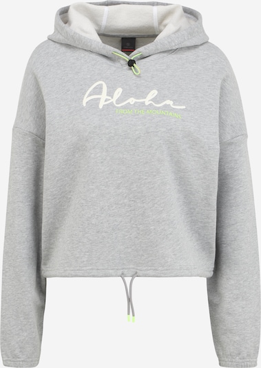 Bogner Fire + Ice Sweat-shirt 'CARMEN' en gris chiné / kiwi / blanc, Vue avec produit
