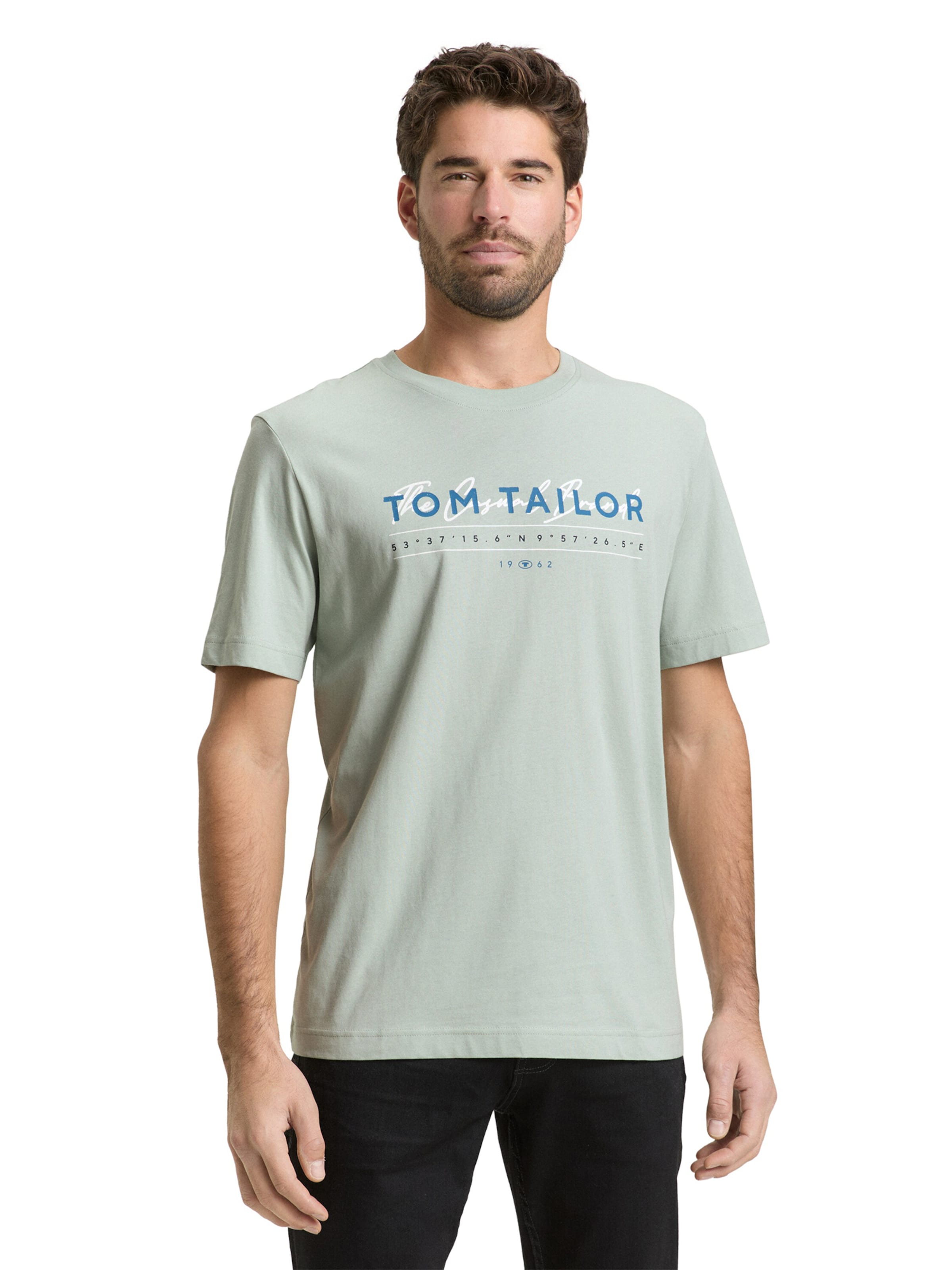 TOM TAILOR - Camiseta en verde: frente