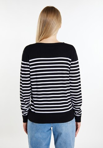 DreiMaster Maritim Pullover in Schwarz