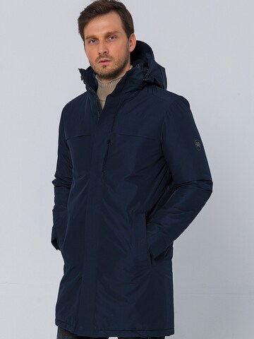 Ron Tomson Tussenparka 'LOS ANGELES' in Blauw: voorkant