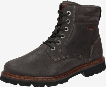 SIOUX Lace-Up Boots in Grey: front