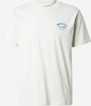 T-Shirt 'SMALL LOGO TEE' WRANGLER en blanc : devant