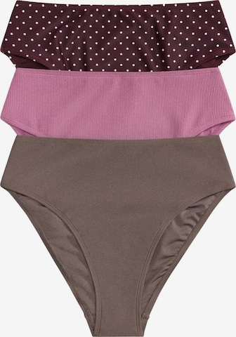 Slip bikini di The Set in marrone: frontale