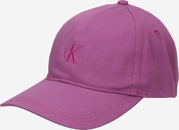 Calvin Klein Jeans - Gorra en lila: frente