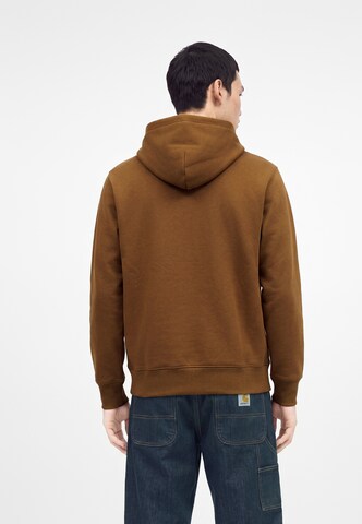 Bluză de molton de la Carhartt WIP pe maro