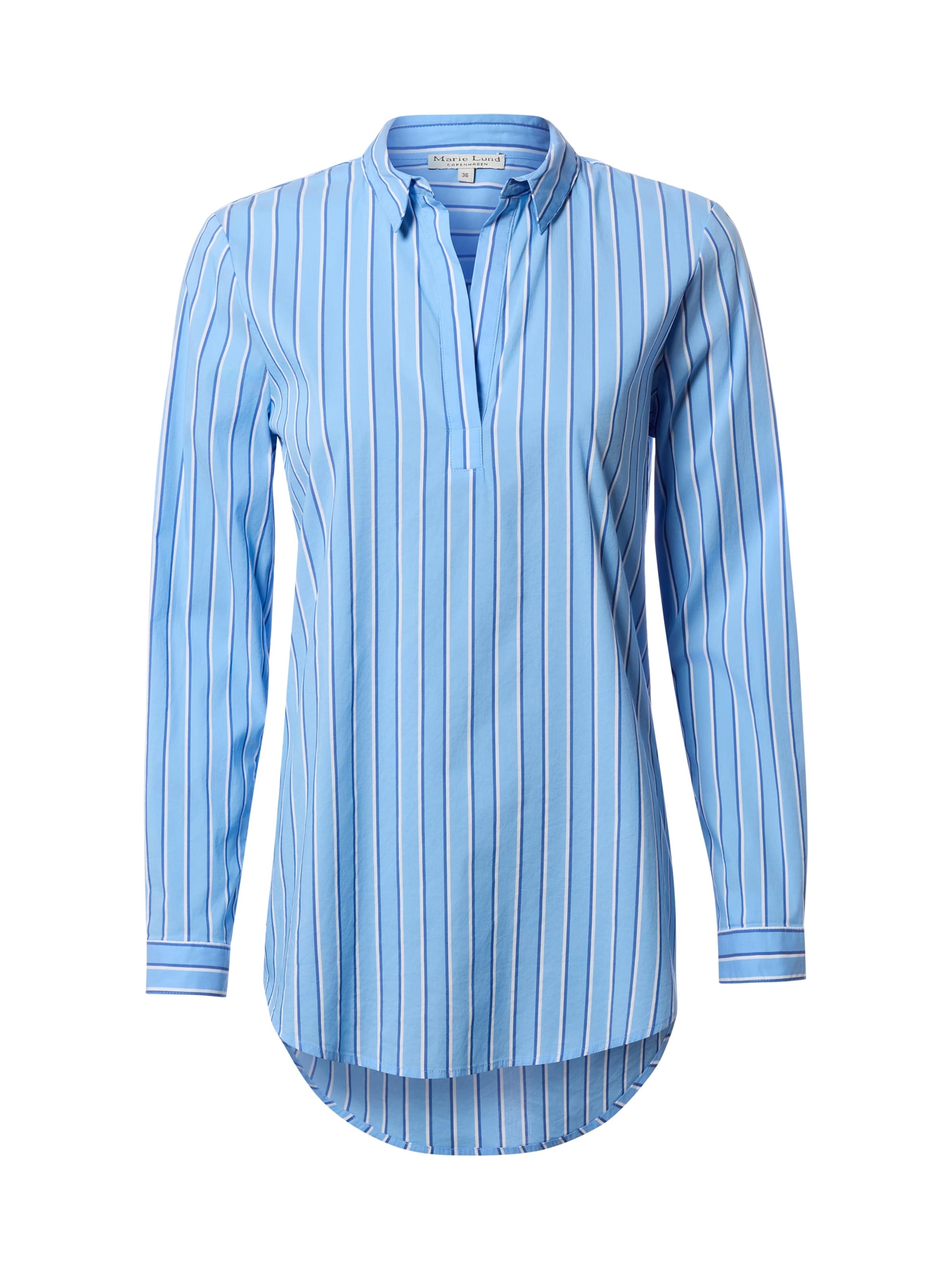 Marie Lund Blouse in Blauw: voorkant