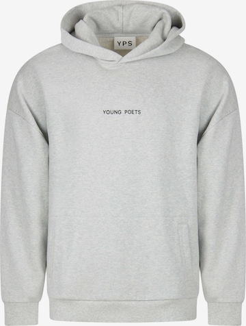 Young Poets Sweatshirt 'Danis' in Grijs: voorkant