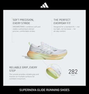 Chaussure de course 'Supernova Glide' ADIDAS PERFORMANCE en blanc