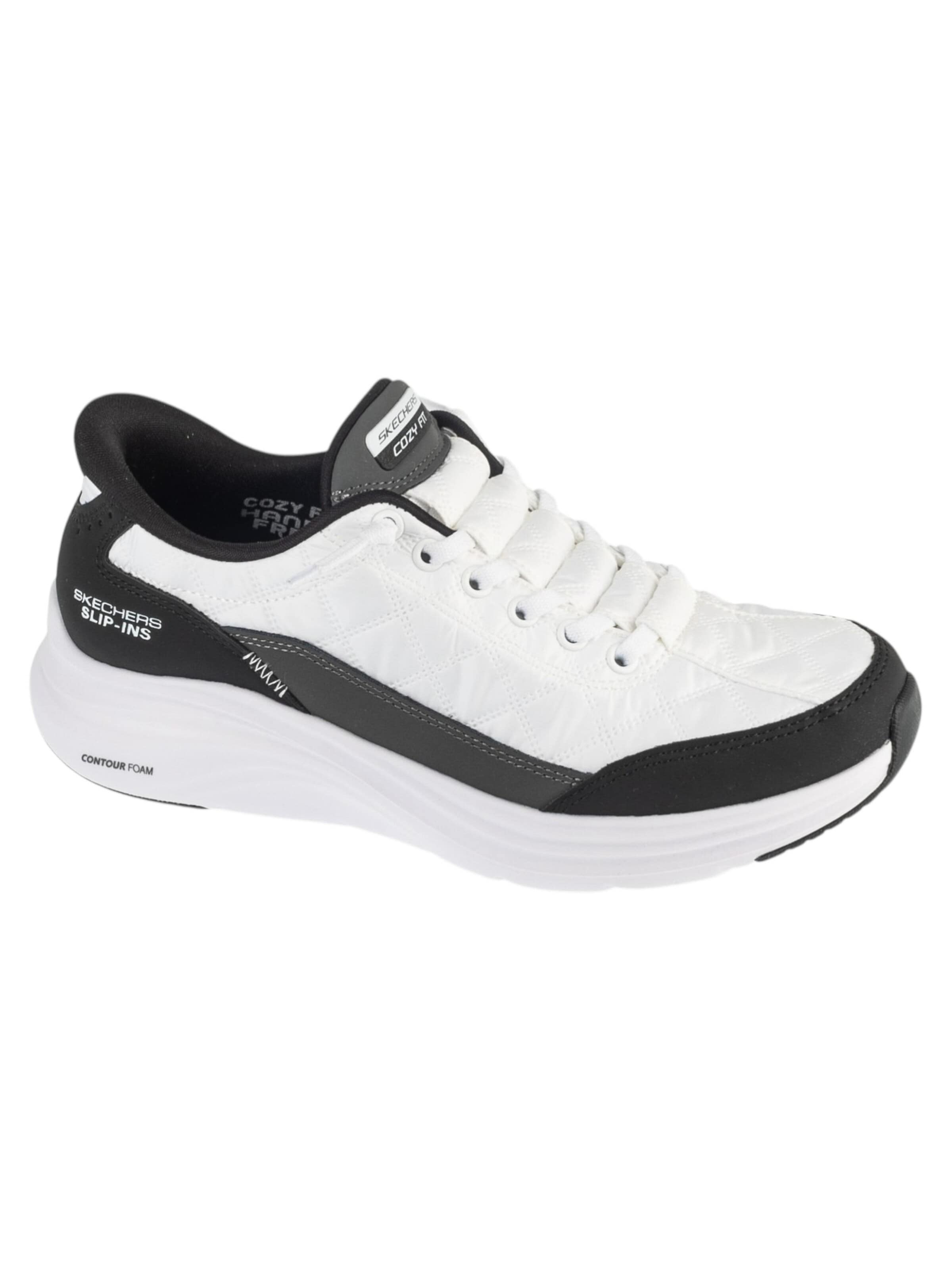Baskets basses 'Skechers Slip-ins: Contour Foam - Cozy Fit' SKECHERS en blanc
