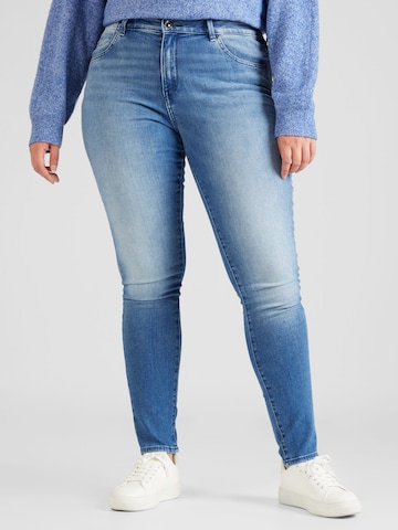 ONLY Carmakoma Skinny Jeans 'MAYA' in Blauw: voorkant