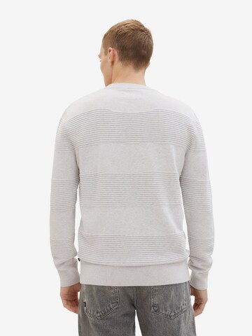 TOM TAILOR DENIM Sweater in Grey