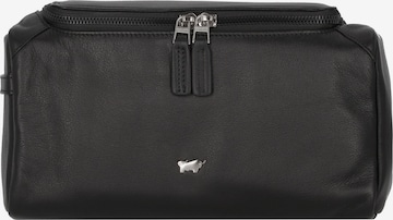 Braun Büffel Toiletry Bag 'Golf' in Black: front