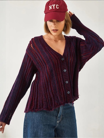 Bianco Lucci Gebreid vest in Blauw