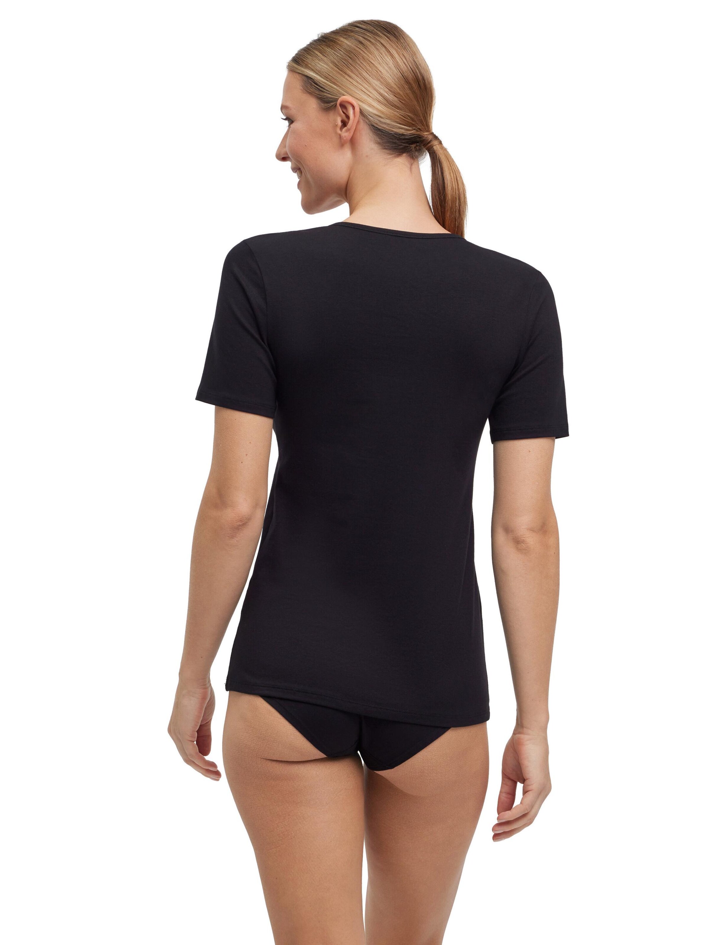 FALKE Undershirt '2-Pack' in Black