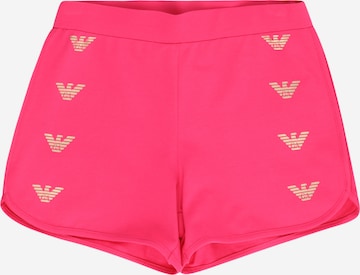 EA7 Emporio Armani - Regular Calças em rosa: frente