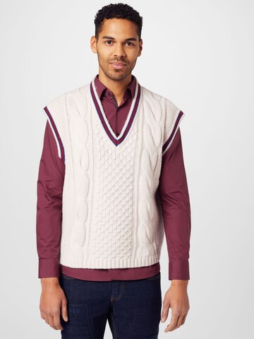 TOMMY HILFIGER Sweater Vest in Beige: front