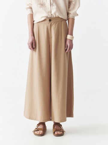 Loosefit Pantaloni di TATUUM in beige: frontale